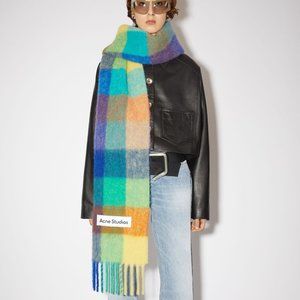 Acne Studios Vally Scarf - Multicolor Plaid